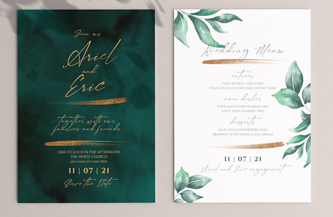 design invitations for weddings and birthdays