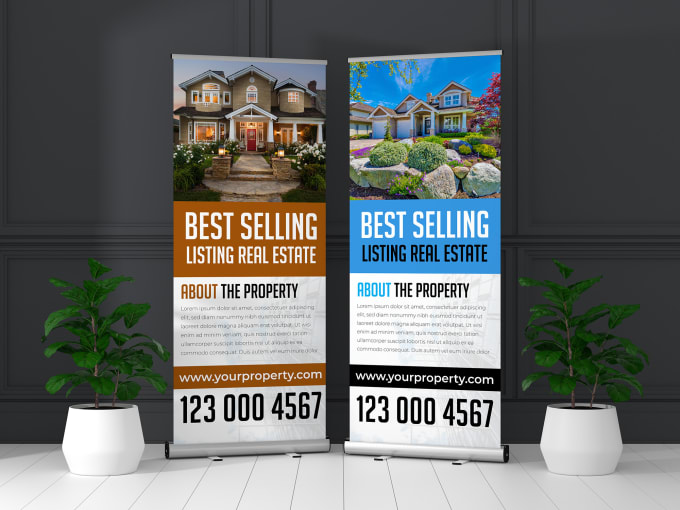 design roll up banner, retractable banner, billboard ads