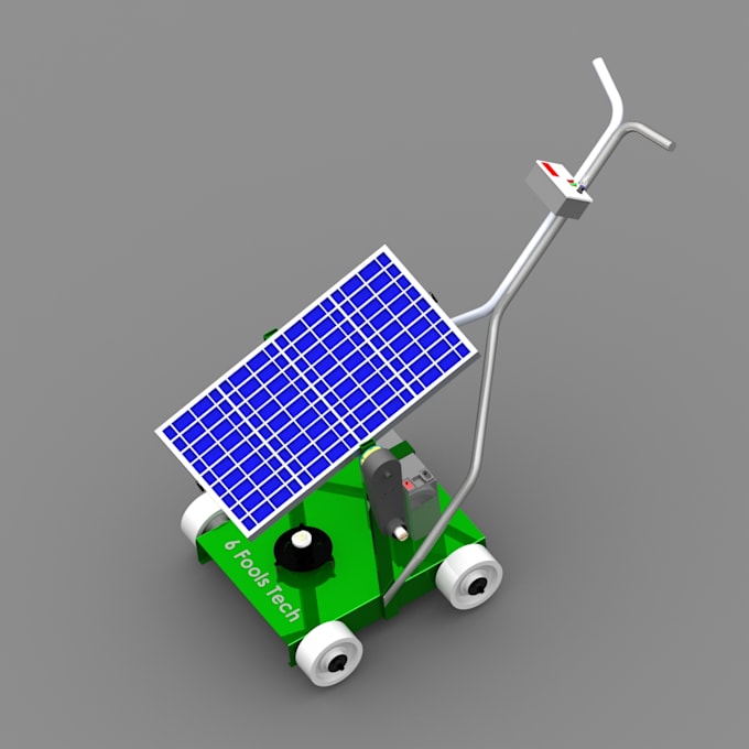 Create solar powered lawn mower by Sixfoolstech Fiverr