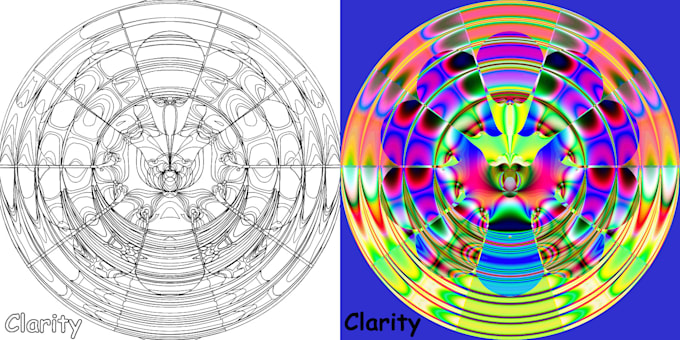 personalized fractal coloring book with your Name or message