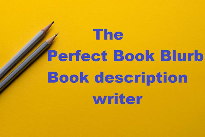 write the perfect book blurb