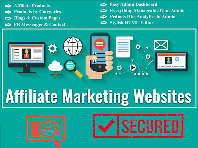 design and develop affiliate products listing website