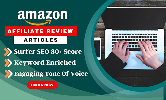 write SEO amazon affiliate articles and blog posts