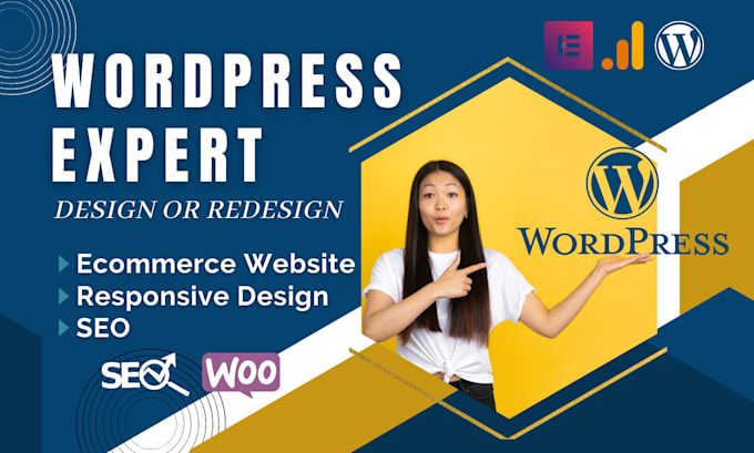 design redesign wordpress website development customization