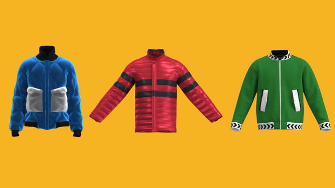make 3d fashion garments hoodie designs polo shirt on clo 3d