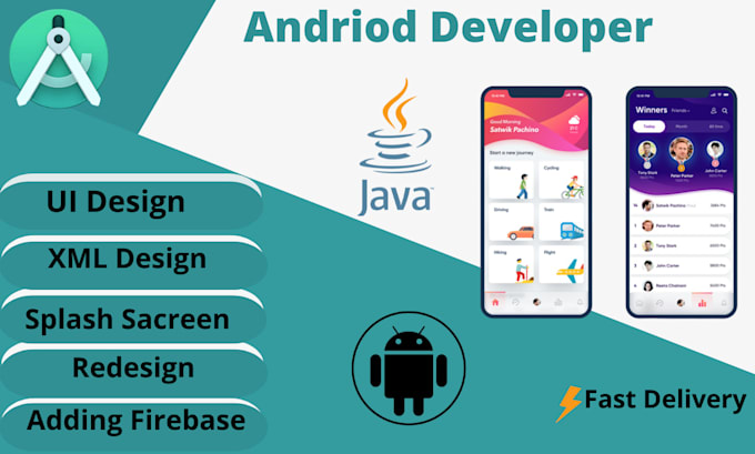 Be yours ui designer, android front end developer by Jawad_raj09 | Fiverr