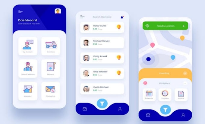 make UI UX design for mobile app android or ios on figma