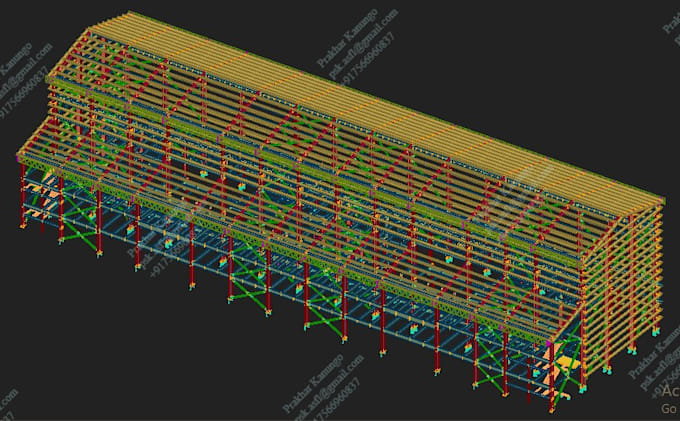 create structural steel 3d models, workshop drawings, and erection drawings