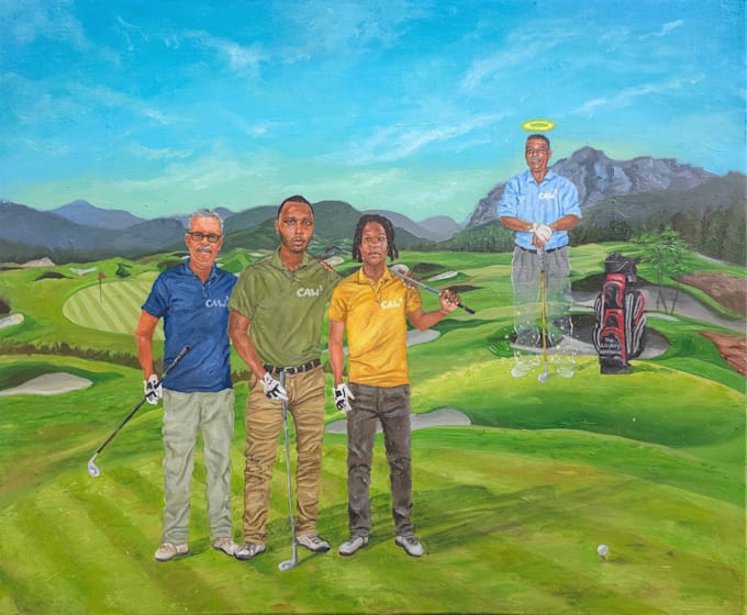 paint a custom landscape oil painting on canvas from photo