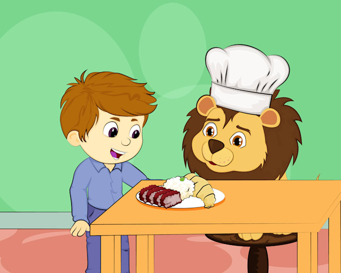 draw unique children book illustration