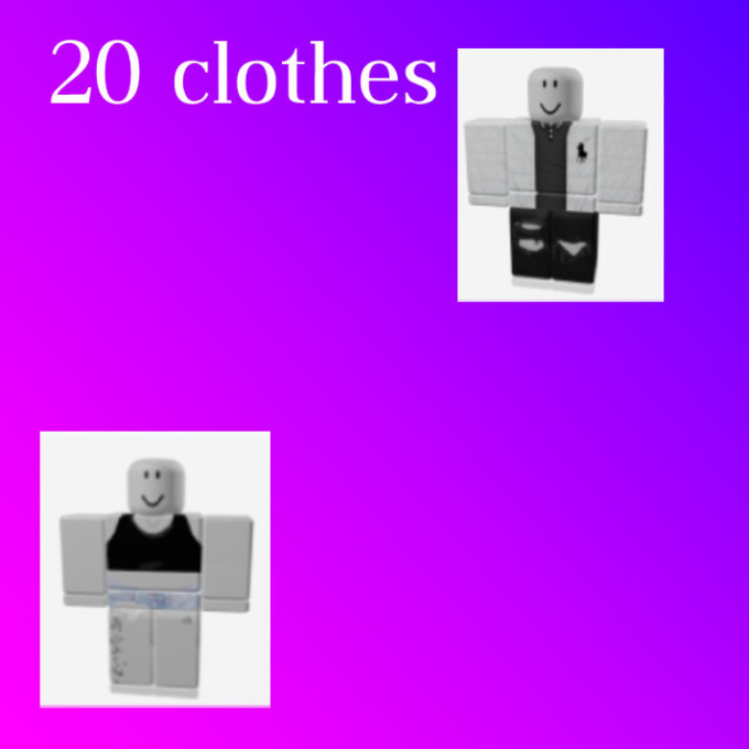 Sell you 20 roblox boy or girl shirts by Brights_shop | Fiverr