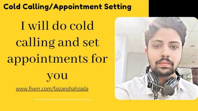 do professional cold calling and will set appointments
