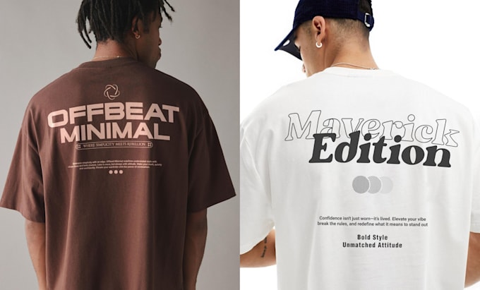 do minimalist typography t shirt design