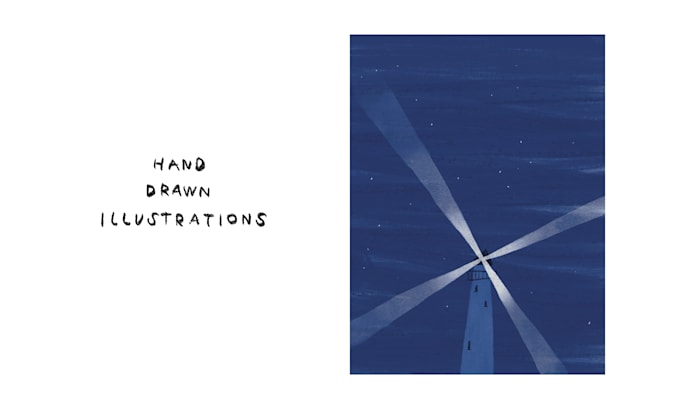 create a minimalist hand drawn illustration