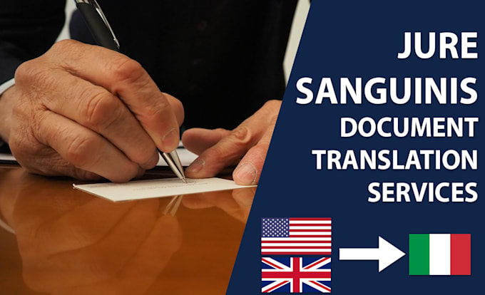 translate your documents for jure sanguinis