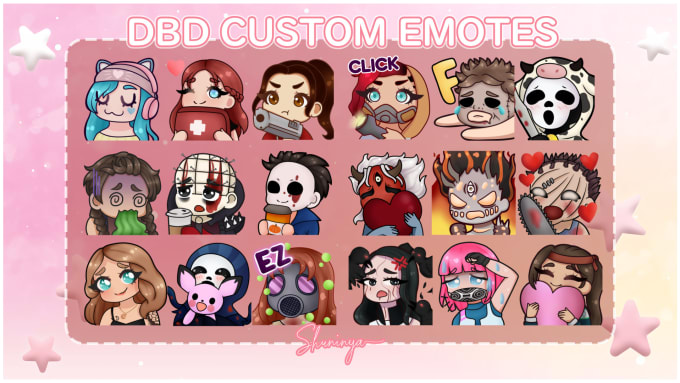 Pink Demon Girl EMOTES for Twitch /  / Discord / 