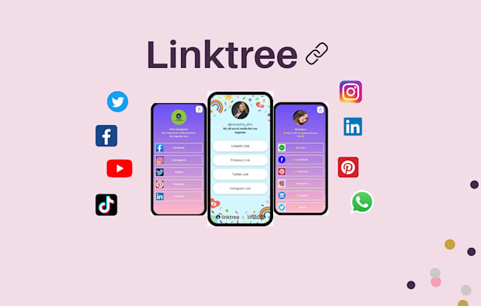create and set up attractive linktree  page