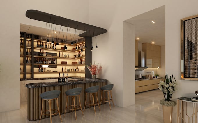 do unique interior in 3ds max