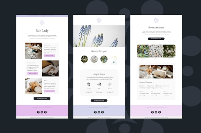 design and develop html email template or signature
