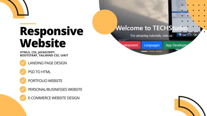 Design, create html css js bootstrap website by Awais_n110 | Fiverr