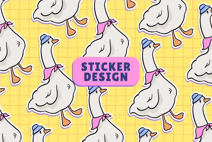 create cool sticker design