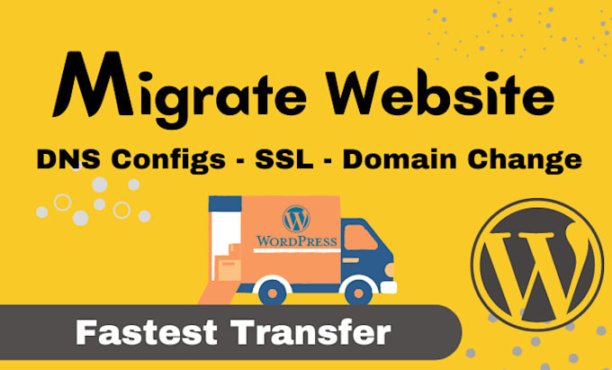 migrate wordpress website ,transfer wordpress website
