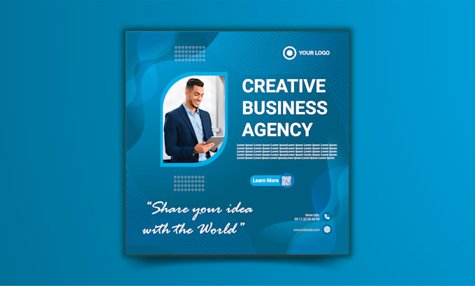 do creative social media post and story design