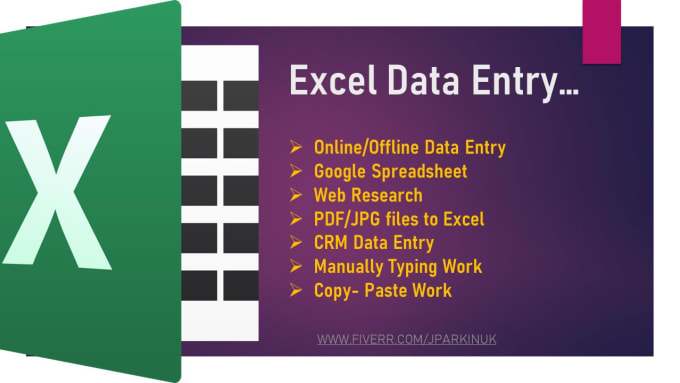 provide data entry, copypaste, web scraping, web research