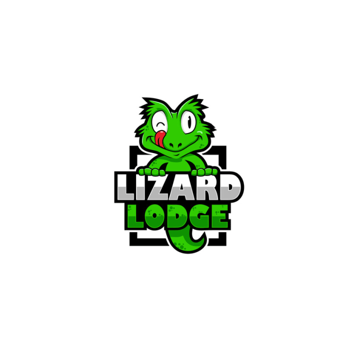 design awesome lizard homes gardens logo