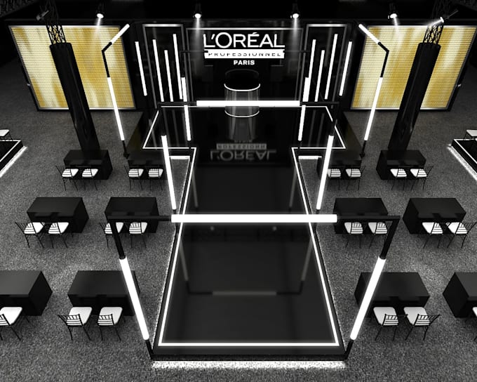 design 3d stage, event layout, and exhibition setup
