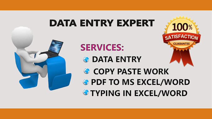 do data entry, typing work and excel data entry work