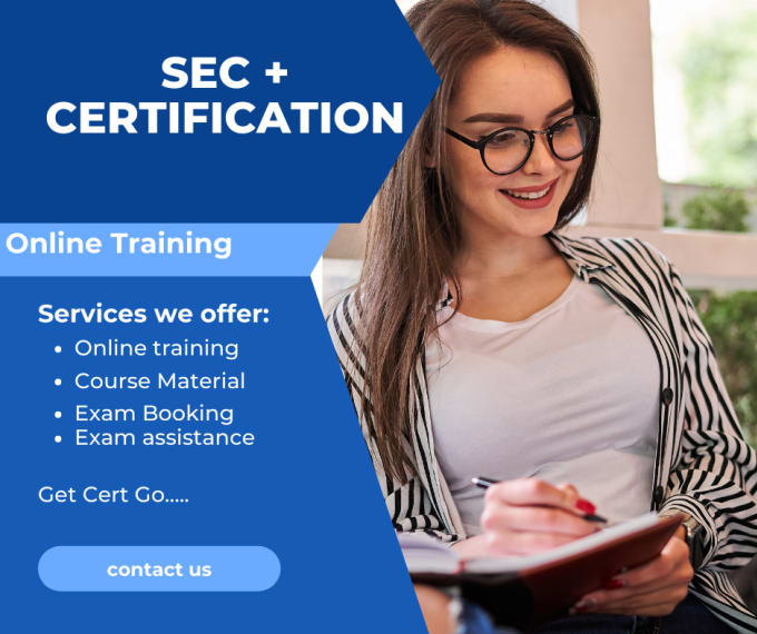 Provide online security plus training and certification by Teaching