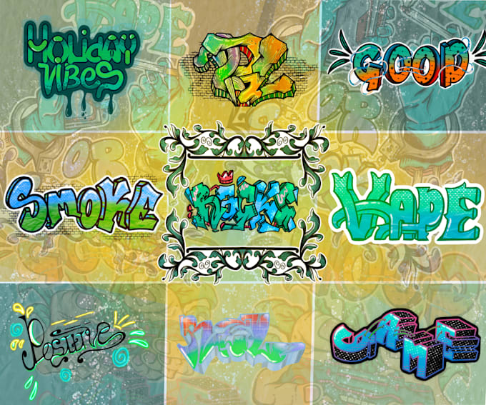 Draw custom name, hand lettering, graffiti, typography by Racks24 Fiverr