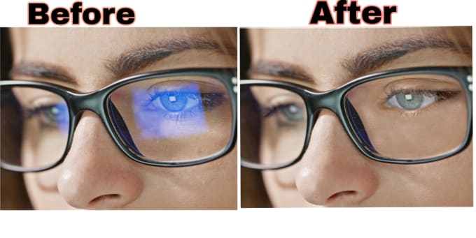 remove glare and reflection from glasses in 1 hour
