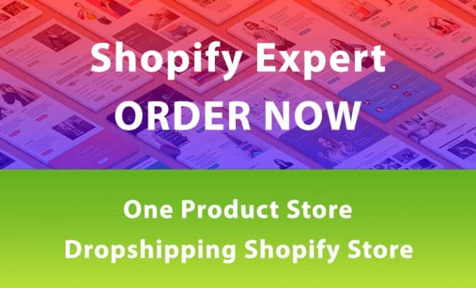 create shopify one product store or dropshipping store