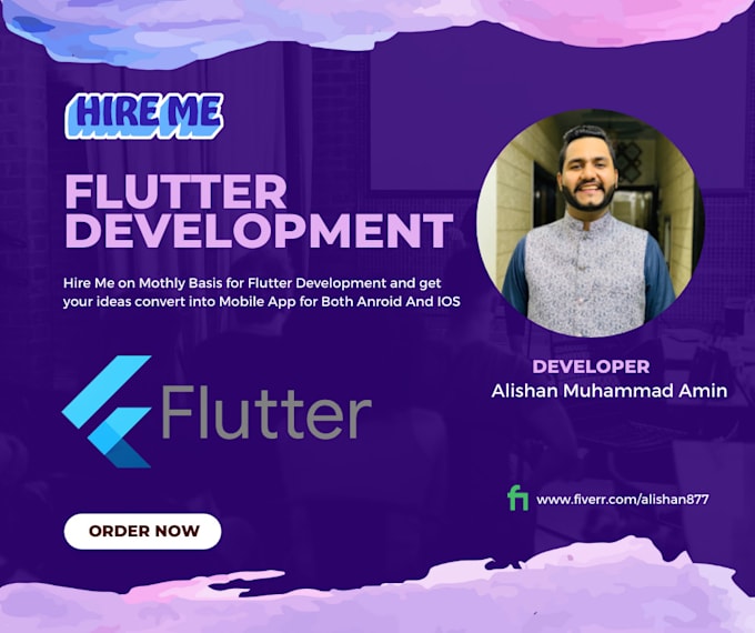 be your flutter developer for android and ios