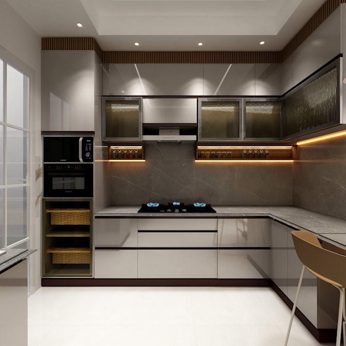 design modular kitchen with details
