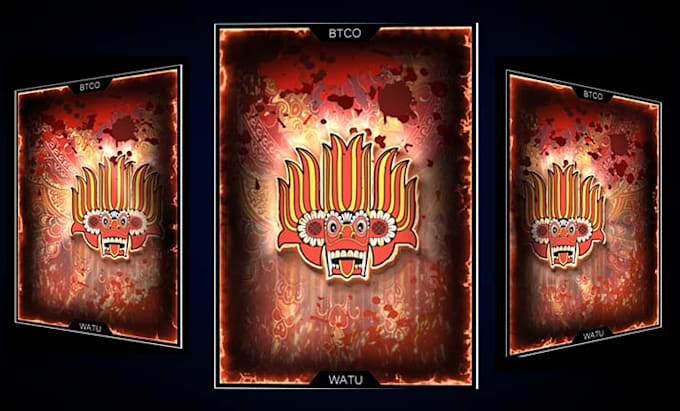 create 3d parallax nft trading card with character animation