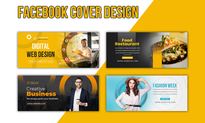 Design a facebook cover, photo web social media banner header by ...