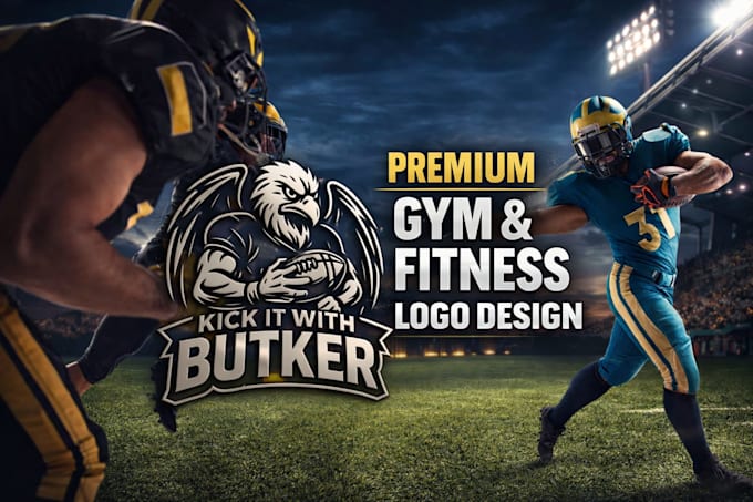 design modern luxury gym and fitness logo with mascot style