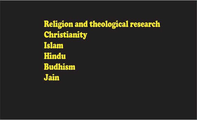 write theology and religion,