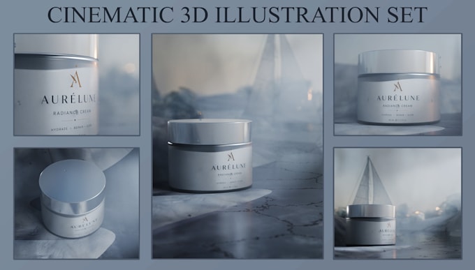 create cinematic 3d product illustration for advertising