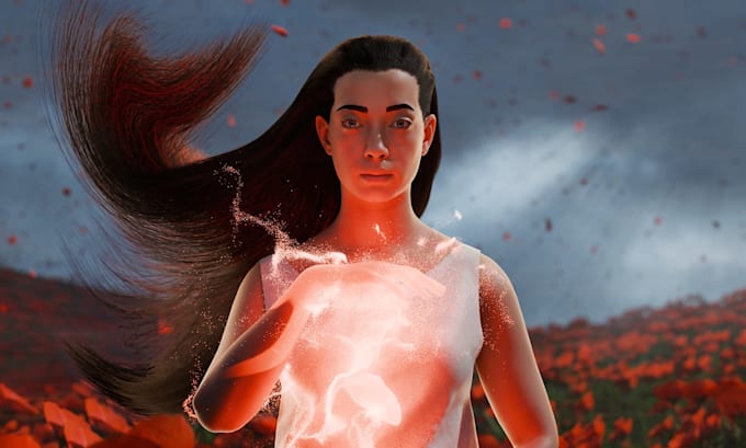 create a cinematic 3d illustration for your project