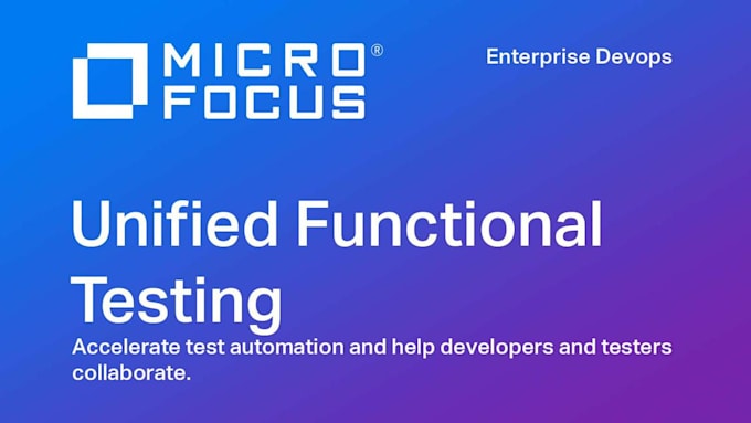 develop automation tests for web gui using uft one