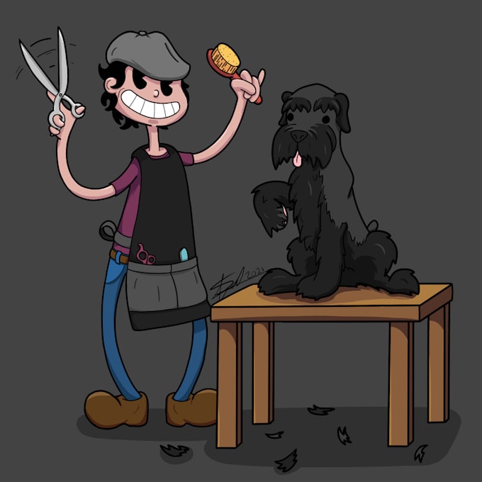 draw a personalized cartoon for your business