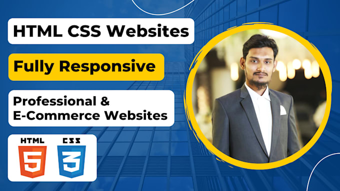 Design website with pure html css by S_m_maaz | Fiverr