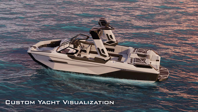 create high quality 3d model of yacht or boat