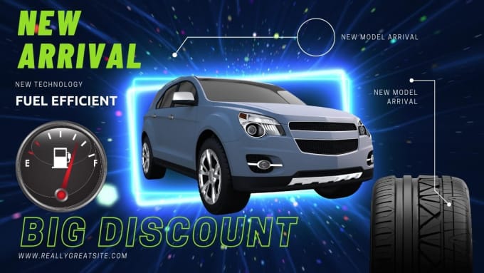 do car ads flyer, booking, rental, dealership, garage, wash and video for sale