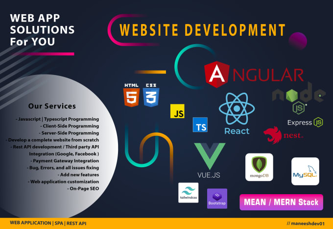 Develop any web application by Maneeshdev01 | Fiverr