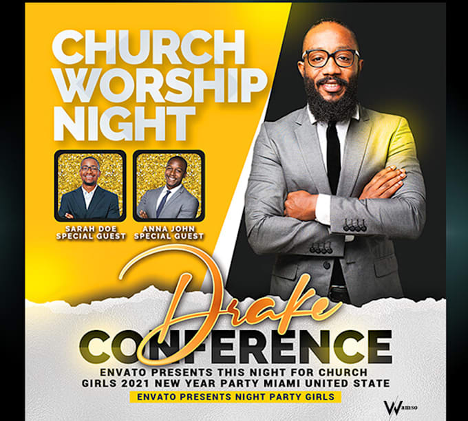 design a catchy movie or church and events poster design or flyer